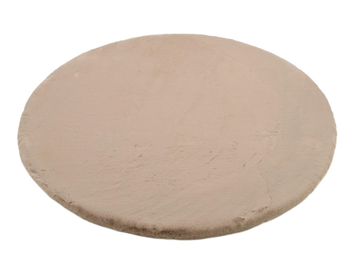 HOCHFLORTEPPICH 120 cm Nuvola - Exklusiv Taupe  - Taupe, Basics, Textil (120cm) - Novel