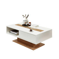 COUCHTISCH FRESNO Klarglas 120/43/65 cm rechteckig Weiß, Eiche Artisan  - Weiß/Eiche Artisan, Design, Glas/Holzwerkstoff (120/43/65cm) - Stylife