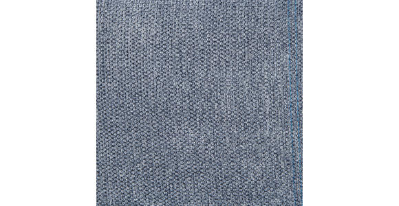 ECKSOFA in Webstoff Blau  - Chromfarben/Blau, Design, Textil/Metall (260/187cm) - Xora