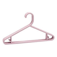 SADA DĚTSKÝCH ŠATNÍCH RAMÍNEK - světle růžová, Basics, plast - My Baby Lou