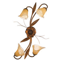 DECKENLEUCHTE 70/40/25 cm   - Bronzefarben, KONVENTIONELL, Glas/Metall (70/40/25cm)