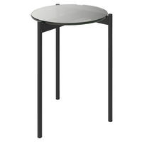 BEISTELLTISCH 40/40/55 cm rund  - Anthrazit, Design, Glas/Metall (40/40/55cm) - Joop!