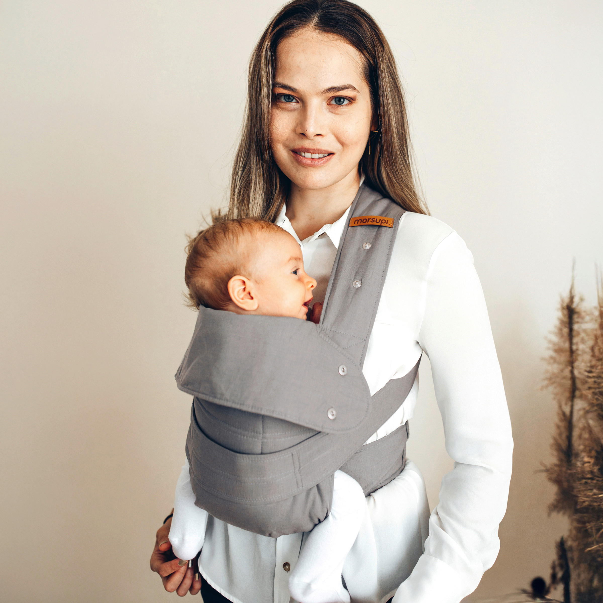 BABYTRAGE marsupi Breeze 2.0 - Hellgrau, Basics, Textil (S/Mnull) - Wickelkinder Manduca