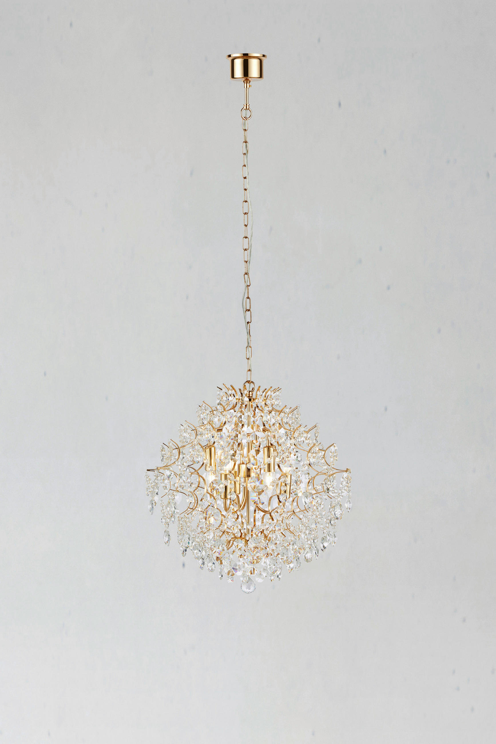 PENDELLEUCHTE ROSENDAL 53/56/53 cm   - Transparent/Goldfarben, Basics (53/56/53cm) - Markslöjd