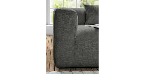 ECKSOFA Schwarz Flachgewebe  - Schwarz, KONVENTIONELL, Kunststoff/Textil (280/170cm) - Carryhome