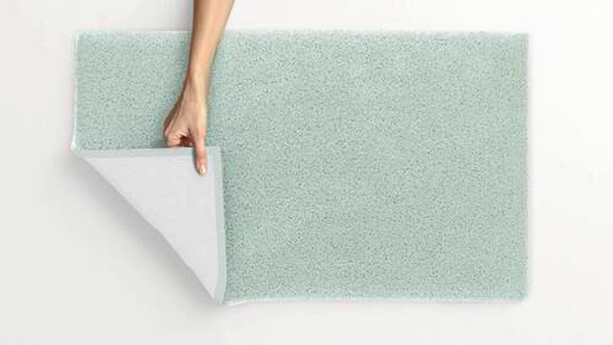 BADEMATTE Grün 70/120 cm  - Grün, Basics, Kunststoff/Textil (70/120cm) - Grund