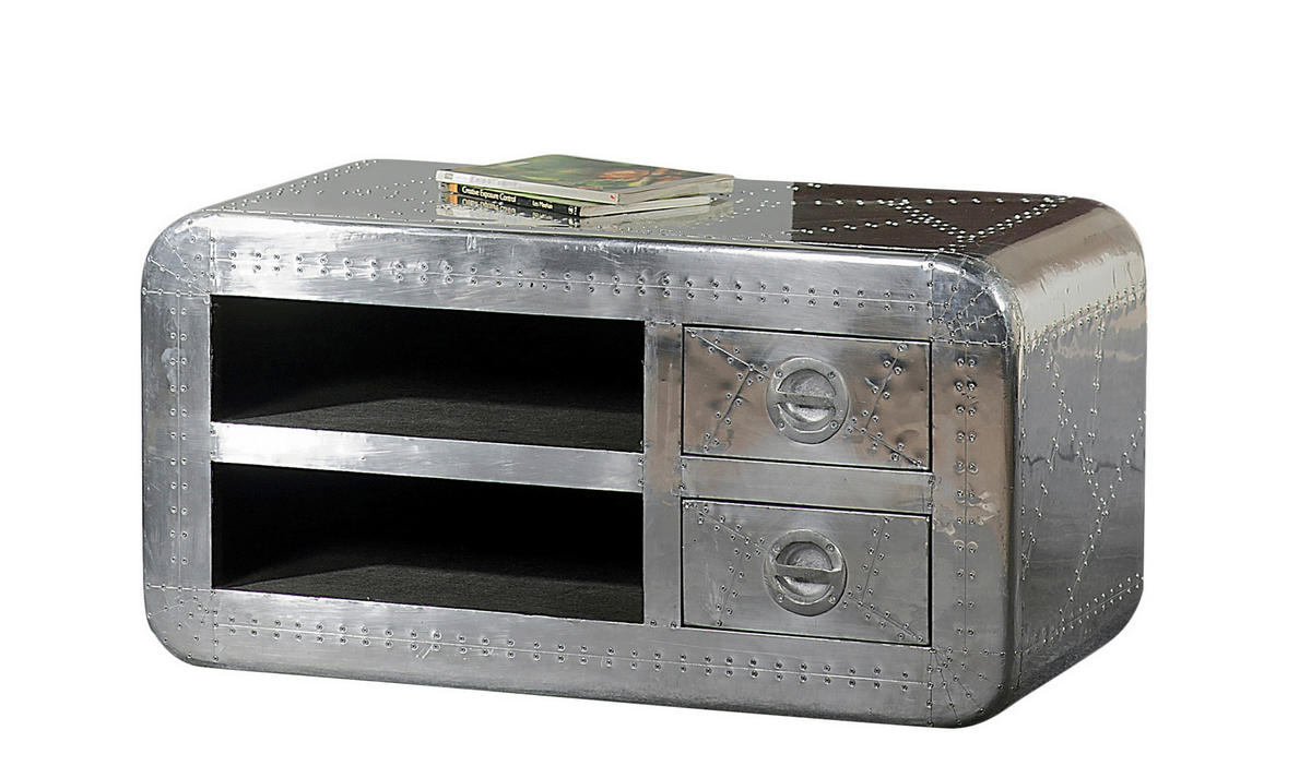 LOWBOARD  100/50/45 cm 2 Schublade(n)  - Silberfarben, Design, Holz/Holzwerkstoff (100/50/45cm) - MID.YOU