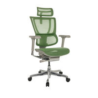 DREHSTUHL Netz Grün  - Silberfarben/Grau, Basics, Kunststoff/Textil (69/116-138/66cm) - MID.YOU