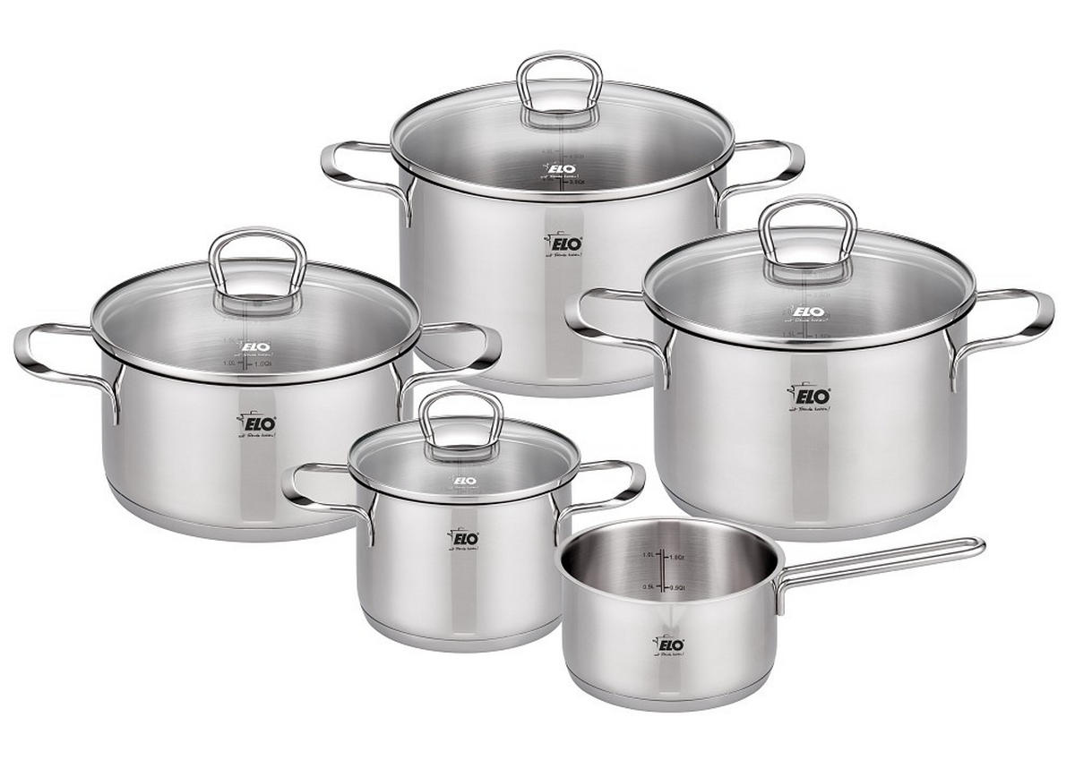 SADA HRNCOV, 5-dielne - Basics, kov (29,5/25,5/51,5cm) - ELO