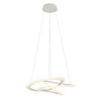 LED-HÄNGELEUCHTE Oxford 55/120 cm  - Weiß, Basics, Kunststoff/Metall (55/120cm) - Novel