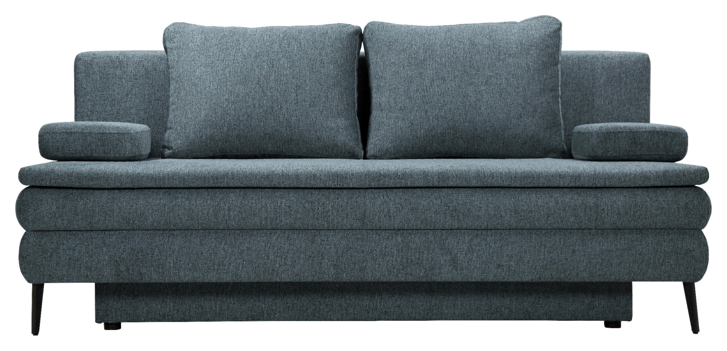 SCHLAFSOFA in Textil Blau  - Blau/Schwarz, Design, Kunststoff/Textil (200/90/100cm) - Venda