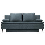 SCHLAFSOFA in Webstoff Blau  - Blau/Schwarz, Design, Kunststoff/Textil (200/90/100cm) - Venda