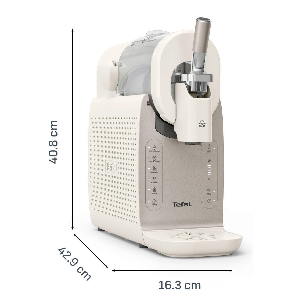 APARAT ZA SLADOLED  - srebrne boje, Basics, metal/plastika (52.6/24.6/50.3cm) - Tefal
