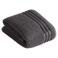 BADETUCH Cult de Luxe Grau 150/100 cm  - Grau, Basics, Textil (150/100cm) - Vossen