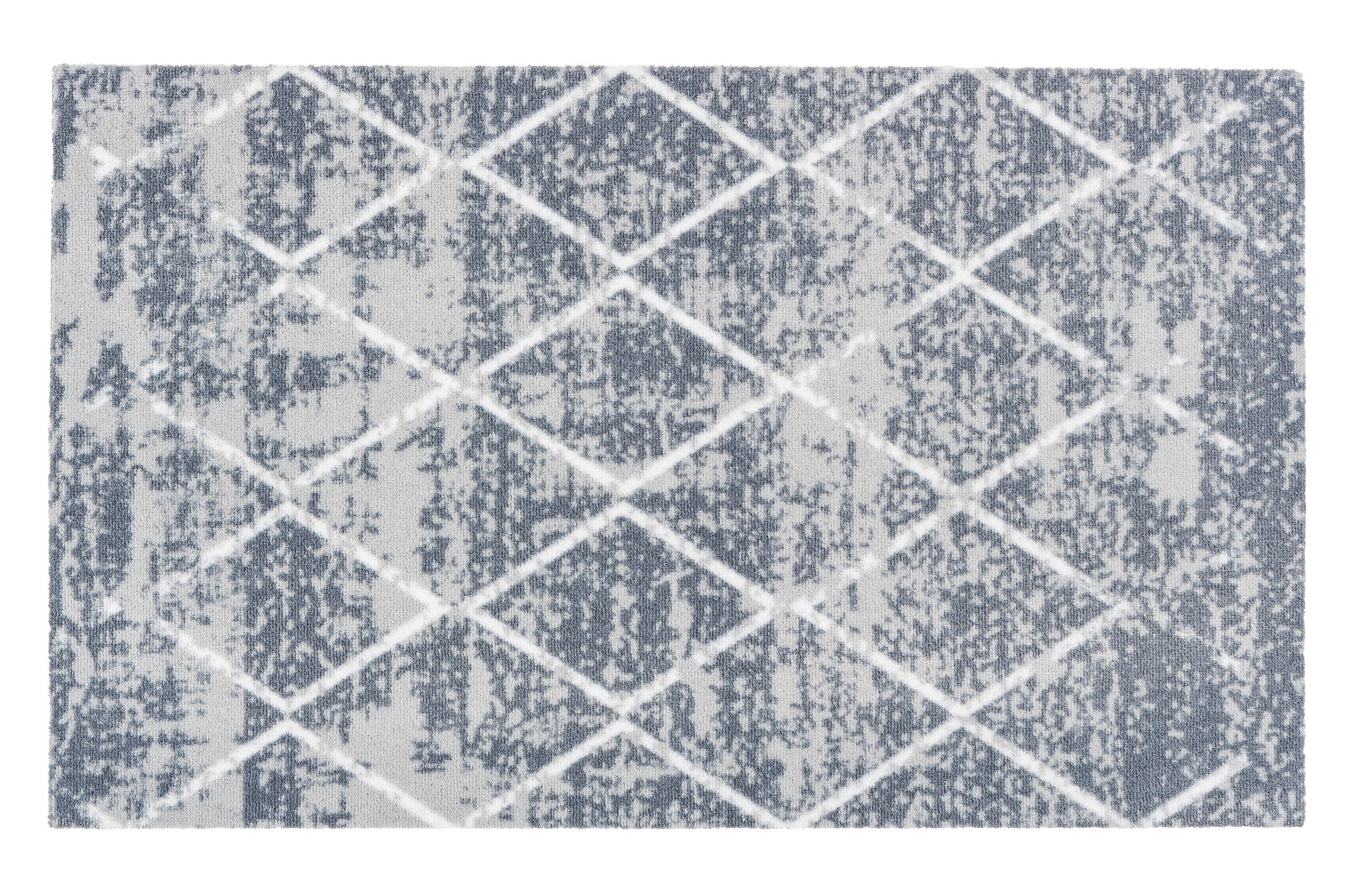 FUßMATTE  66/110 cm  Weiß, Hellgrau  - Hellgrau/Weiß, Design, Textil (66/110cm) - Esposa