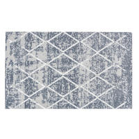 FUßMATTE  66/110 cm  Weiß, Hellgrau  - Hellgrau/Weiß, Design, Textil (66/110cm) - Esposa