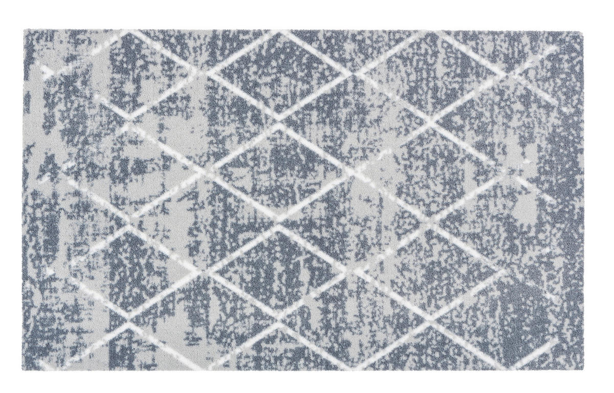 FUßMATTE  66/110 cm  Weiß, Hellgrau  - Hellgrau/Weiß, Design, Textil (66/110cm) - Esposa