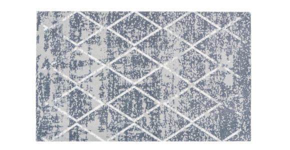 FUßMATTE MIABELLA - Hellgrau/Weiß, Design, Textil (66/110cm) - Esposa