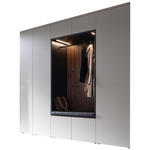 GARDEROBE 6-teilig  in 250/233/59 cm  - Anthrazit/Nussbaumfarben, Design, Holz/Holzwerkstoff (250/233/59cm) - Moderano