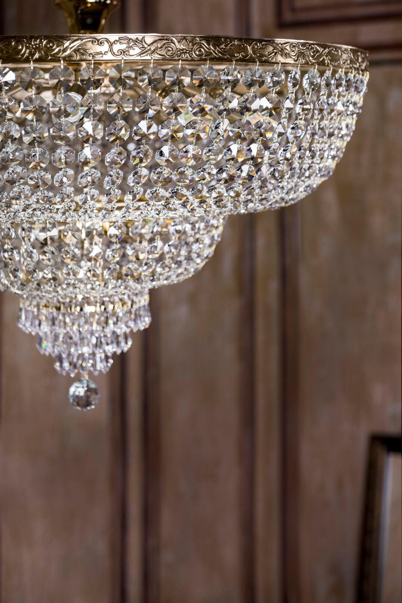 KRONLEUCHTER 80/50 cm    - Goldfarben, Trend, Metall (80/50cm) - MAYTONI