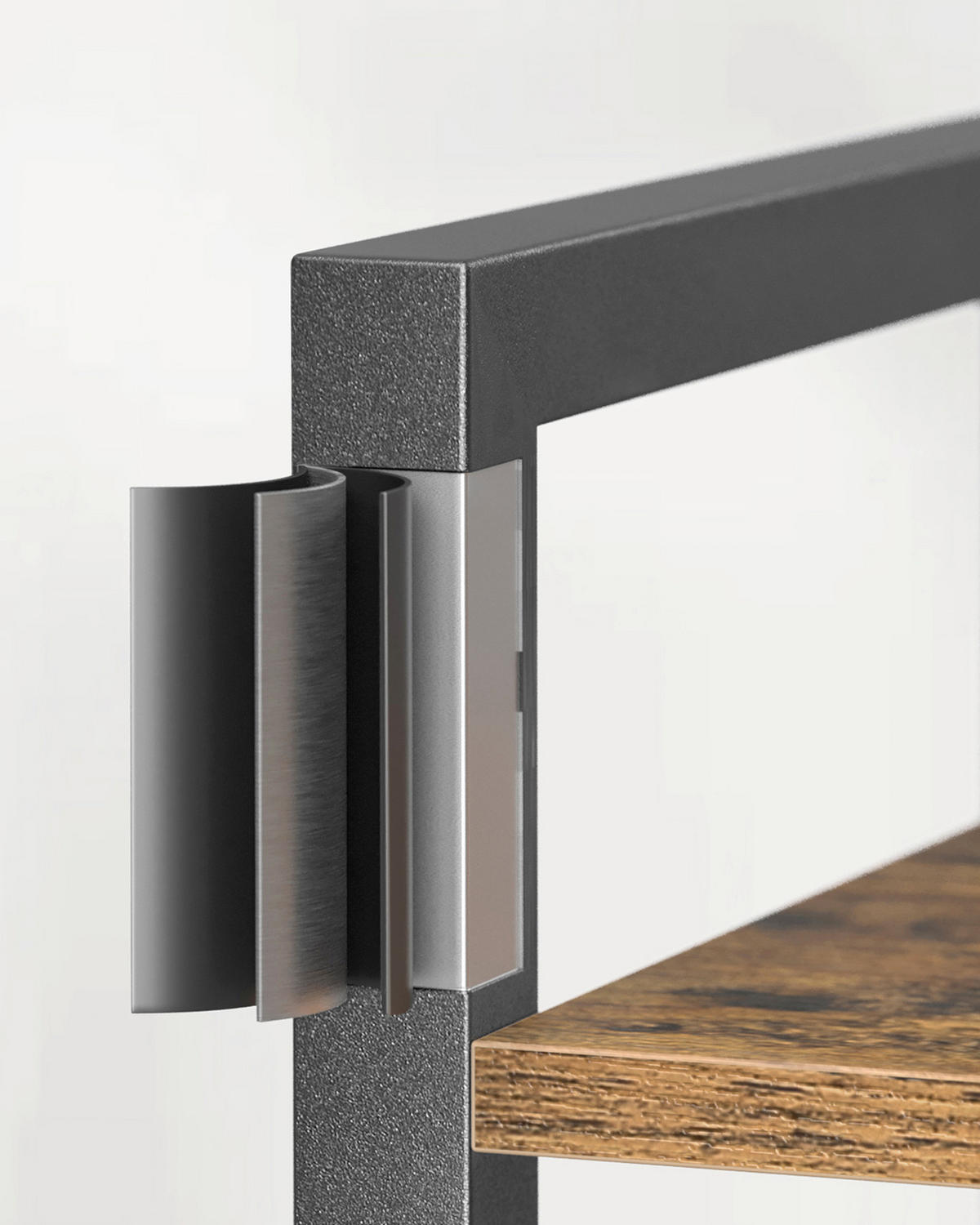 REGAL Braun, Schwarz  - Schwarz/Braun, Basics, Holzwerkstoff/Metall (80/186/30cm) - Boxxx