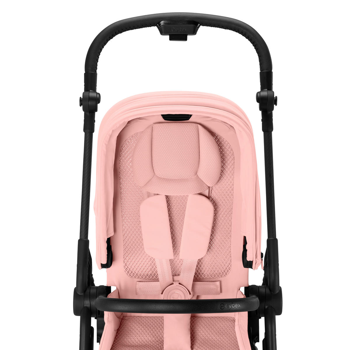 KINDERWAGEN  Melio Carbon  Candy Pink  - Hellrosa/Schwarz, Basics, Textil/Metall (82-91/49/96,5-107cm) - cybex GOLD
