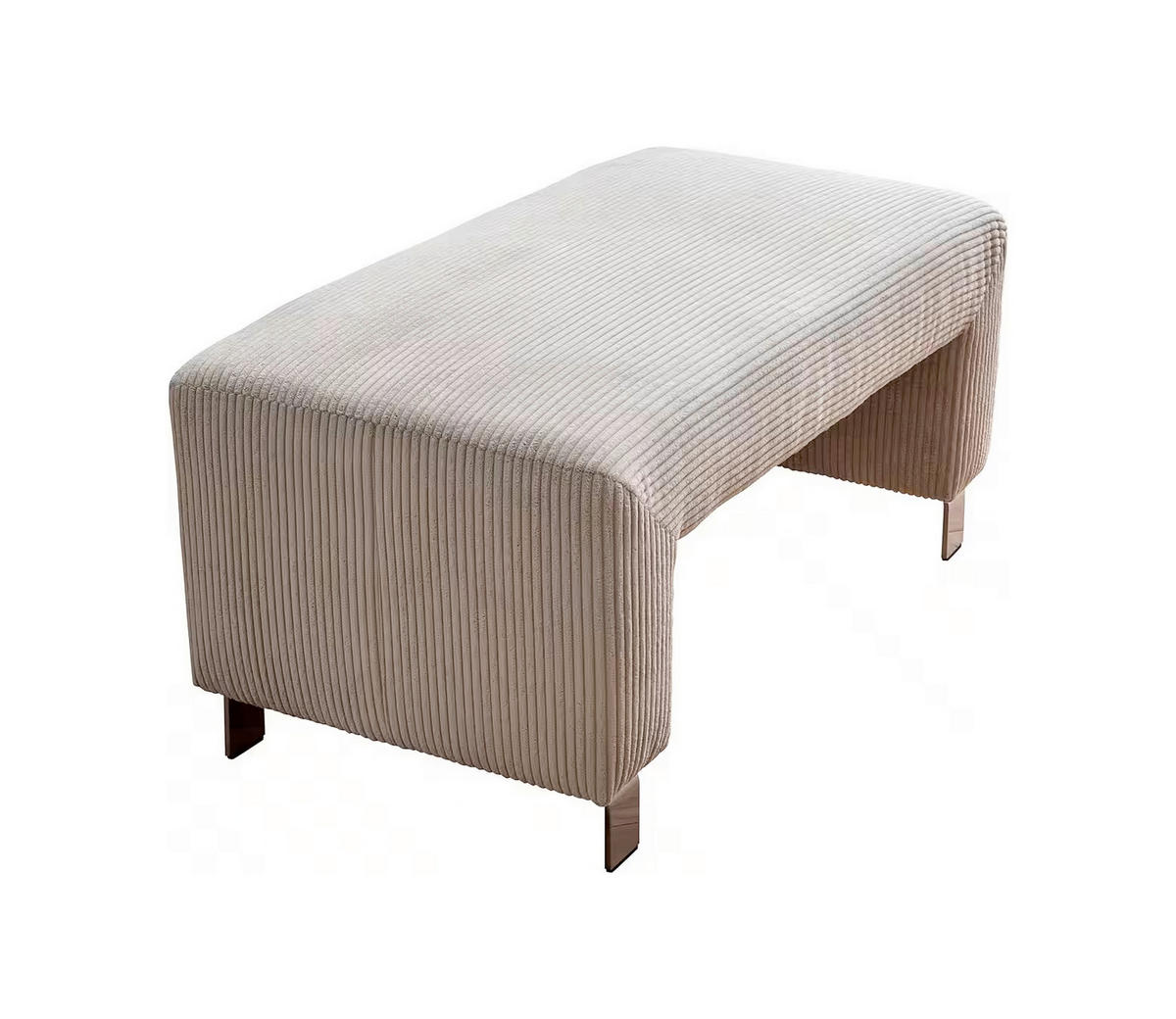 KLUPA  svijetlo smeđa, cappuccino  drvo, tekstil, drvni materijal      - srebrne boje/svijetlo smeđa, Moderno, drvni materijal/drvo (100/50/53cm) - Livetastic