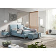 BOXSPRINGBETT 180/200 cm  in Hellblau  - Alufarben/Hellblau, KONVENTIONELL, Textil (180/200cm) - Dieter Knoll