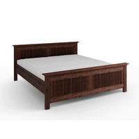 BETT 180/200 cm,  in Dunkelbraun,  - Dunkelbraun, KONVENTIONELL, Holz (180/200cm) - Linea Natura