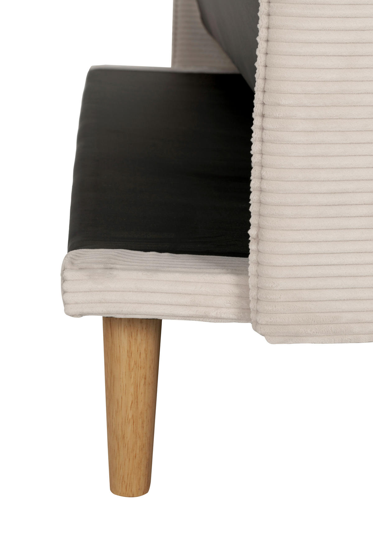 SCHLAFSOFA in Textil Creme  - Creme/Naturfarben, Design, Holz/Textil (193/81/92cm) - Livetastic