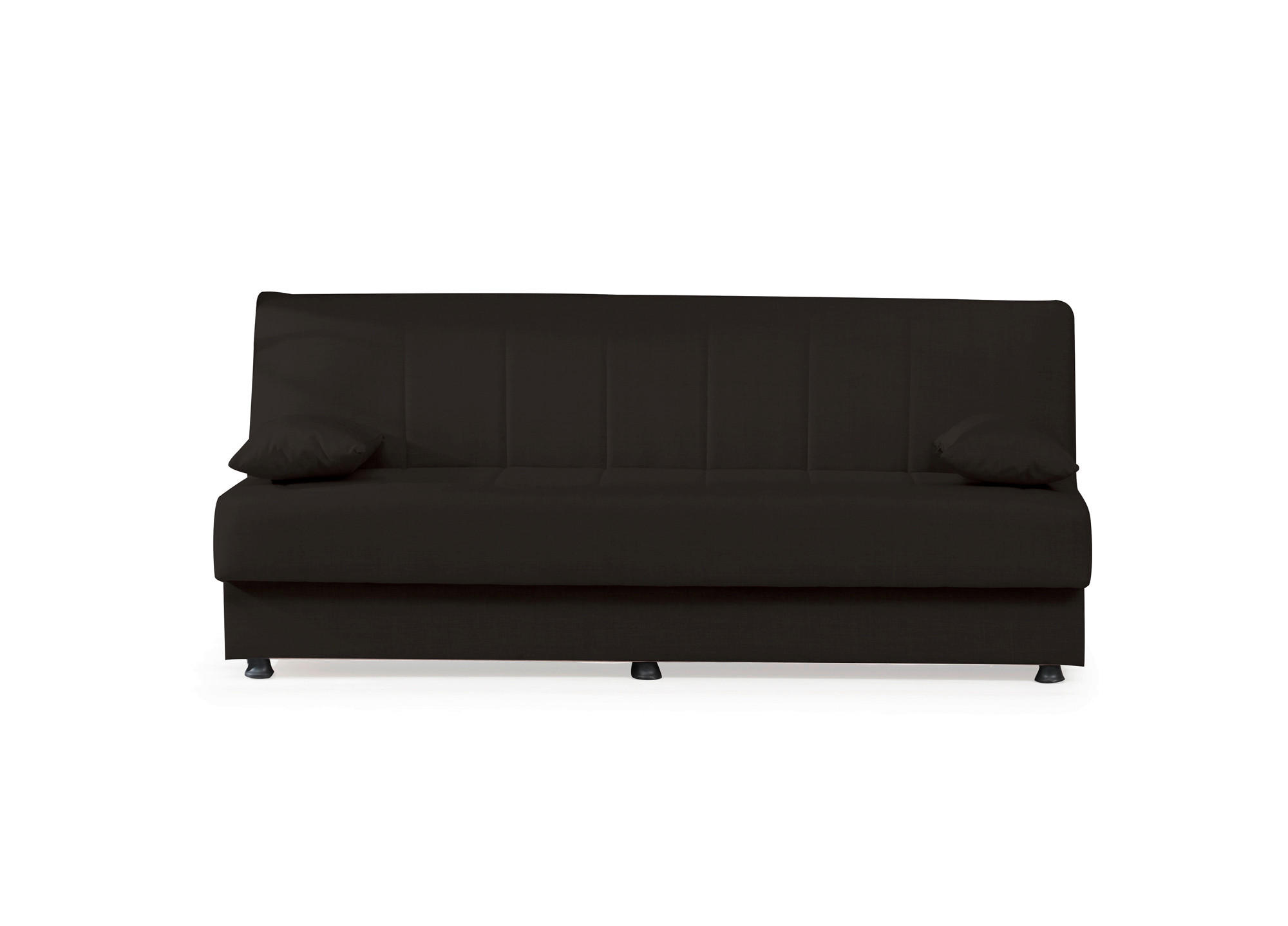 SCHLAFSOFA in Webstoff Schwarz  - Schwarz, Design, Kunststoff/Textil (190/82/82cm) - Livetastic