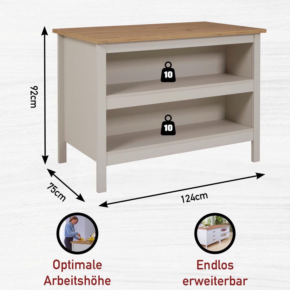 BARSKI STOL  kašmir, hrast Artisan  drvni materijal      - kašmir/hrast Artisan, Konvencionalno, drvni materijal (124/91,5/75cm)