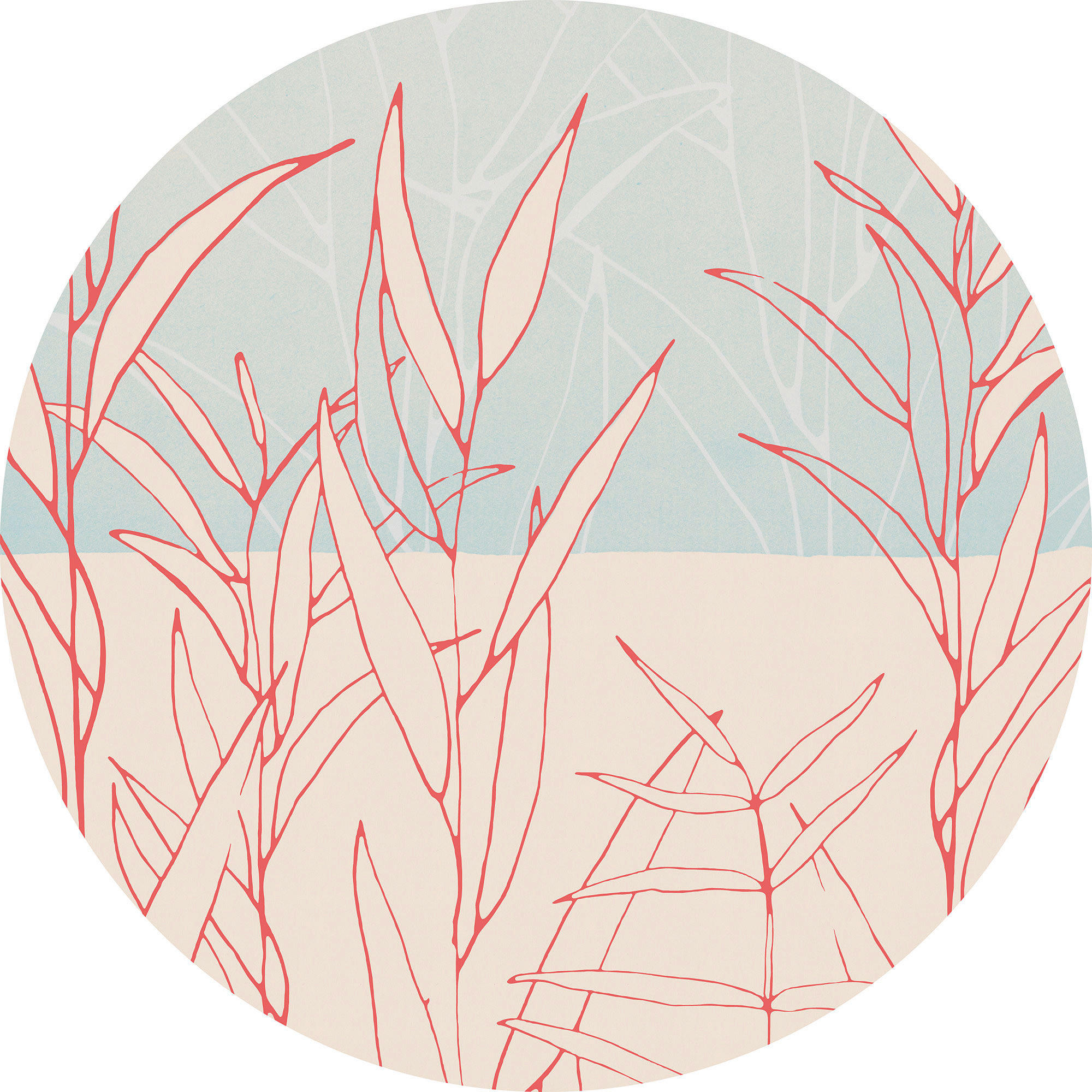 FOTOTAPETE  - Blau/Rot, Trend (125cm) - Xora