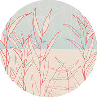 FOTOTAPETE  - Blau/Rot, Trend (125cm) - Xora
