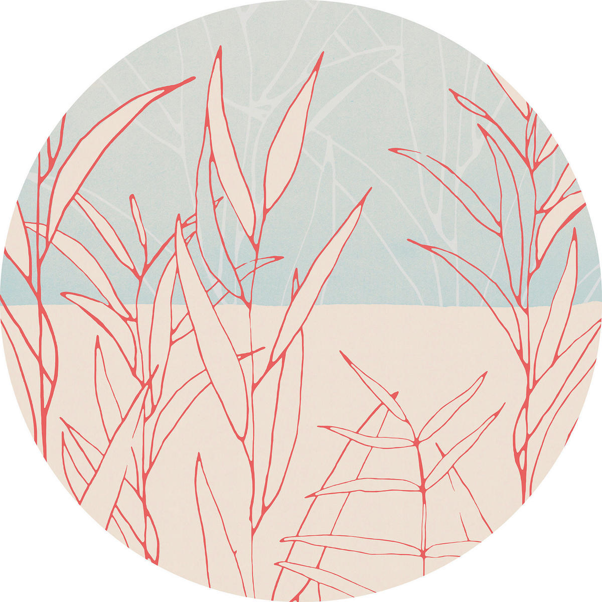 FOTOTAPETE  - Blau/Rot, Trend (125cm) - Xora