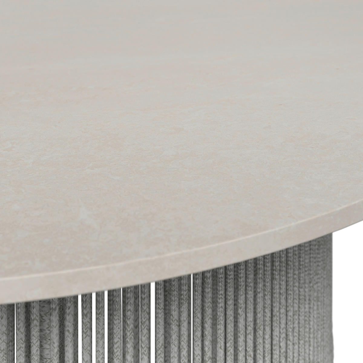 KERTI BÚTORSZETT 5 részes  - Pezsgő/fehér, Design, textil/fém - Amatio