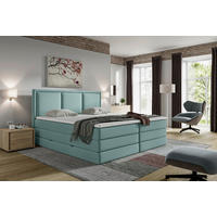 BOXSPRINGBETT 200/200 cm  in Türkis  - Türkis, Design, Holzwerkstoff/Kunststoff (200/200cm) - MID.YOU
