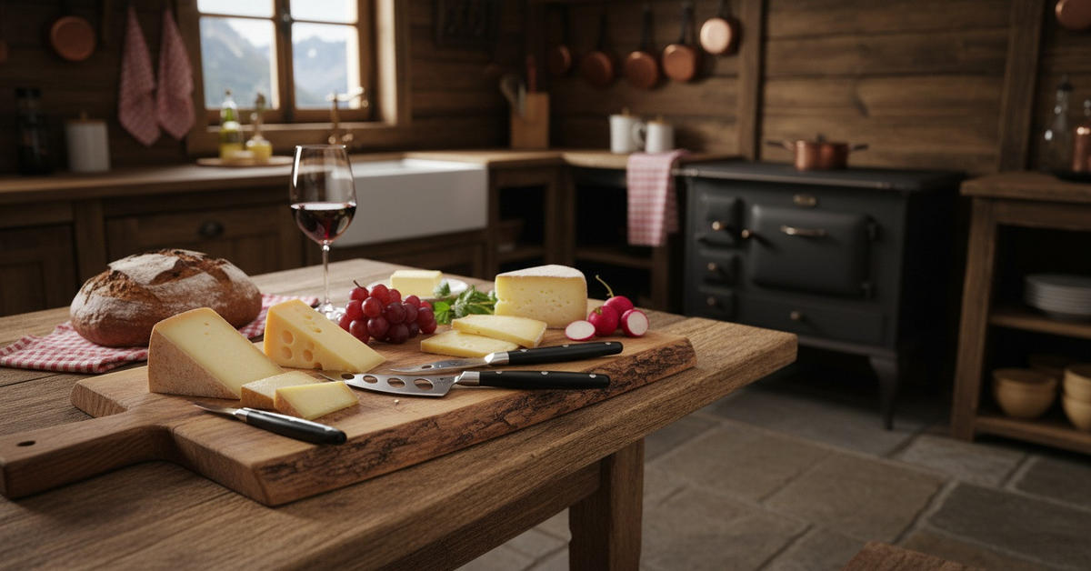 KÄSEMESSERSET Heidi Cheese Line: Edelweiss  - Schwarz, Basics, Kunststoff/Metall - Heidi Cheese Line