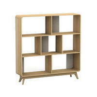 REGAL  122/126/29 cm Weiss, Eichefarben  - Weiss/Eichefarben, Design, Holzwerkstoff (122/126/29cm) - MID.YOU