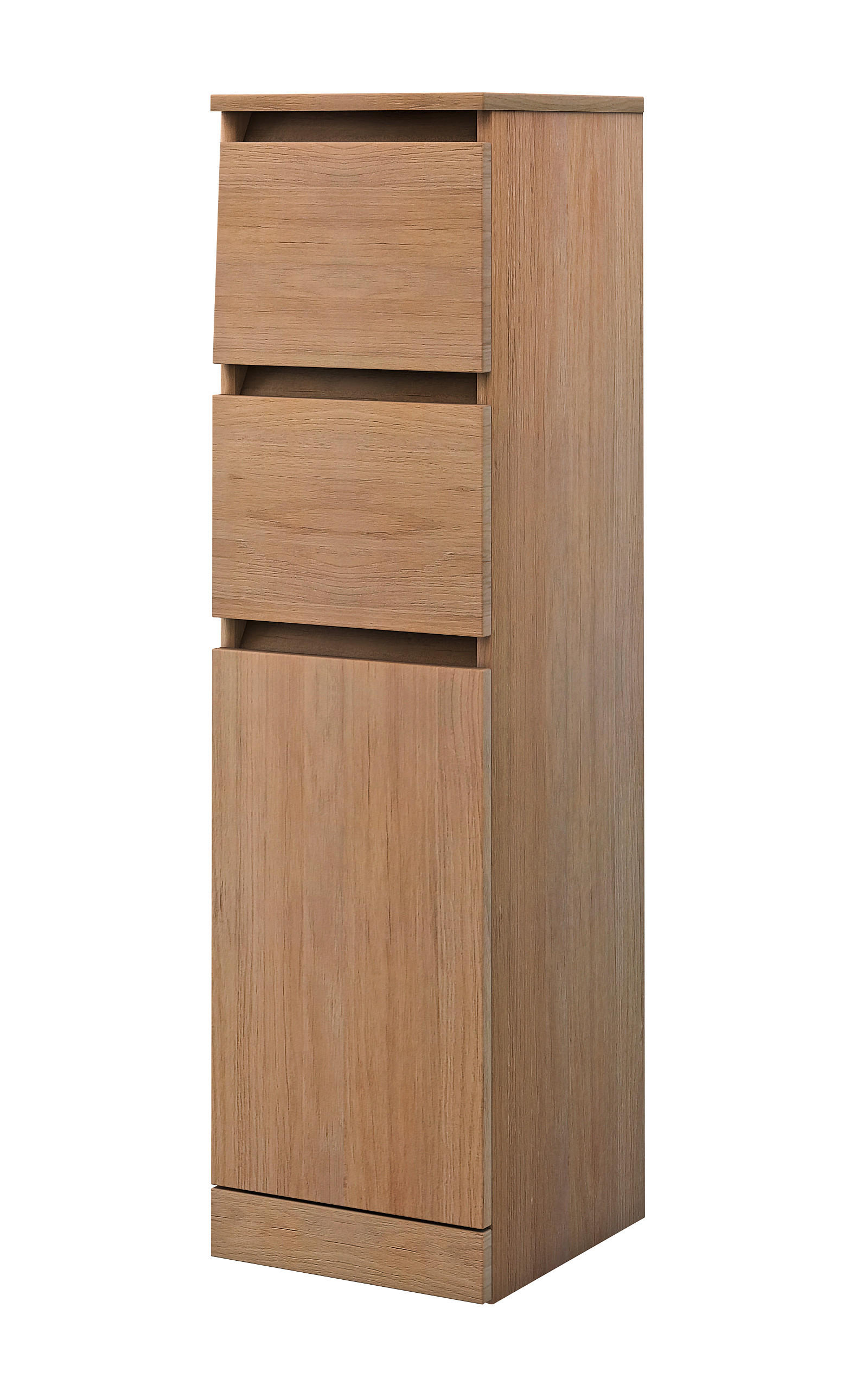 MIDISZEKRÉNY 30/112/33,5 cm  - tölgyfa, Basics, faalapú anyag (30/112/33,5cm) - Welnova