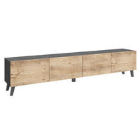 LOWBOARD  190/40/32 cm  stehend  - Kastanieneichefarben/Anthrazit, Design, Holzwerkstoff/Kunststoff (190/40/32cm) - P & B