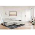 ECKSOFA Creme Cord  - Creme/Schwarz, KONVENTIONELL, Kunststoff/Textil (244/173cm) - Carryhome