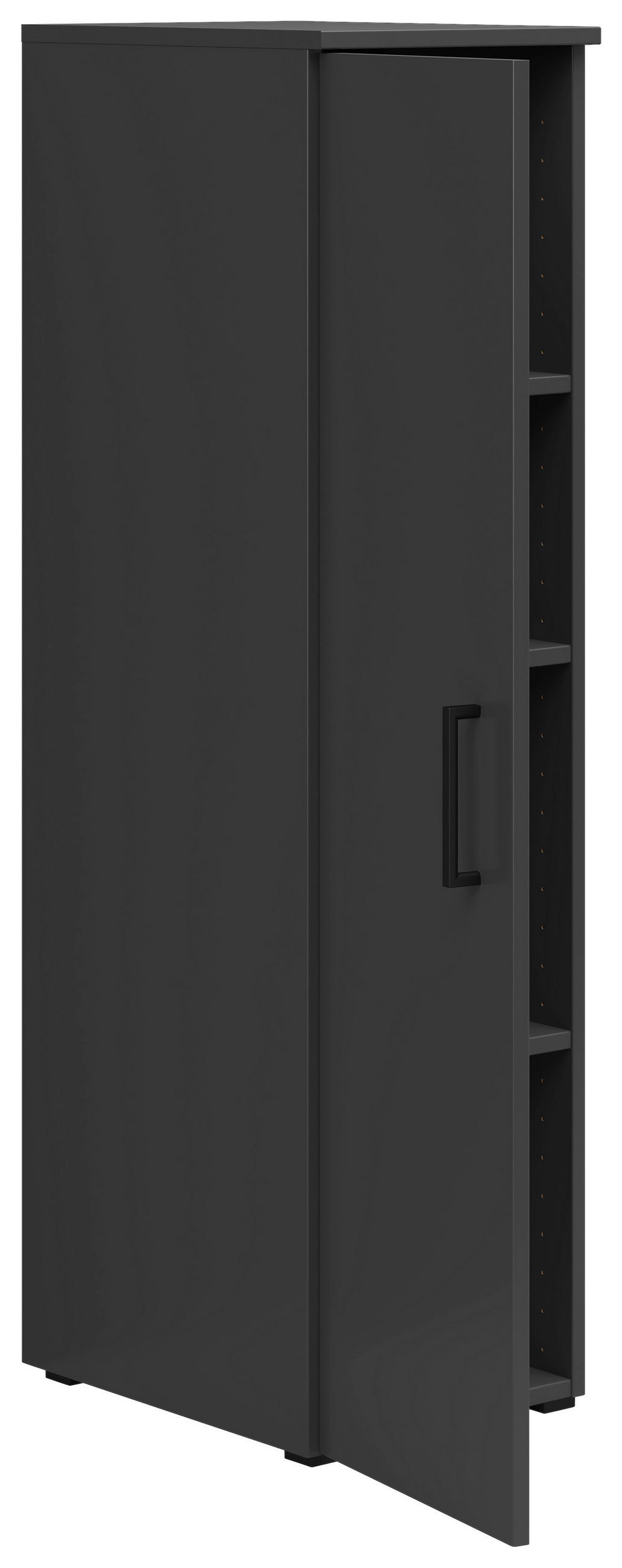 MEHRZWECKSCHRANK 30/115/40 cm  - Anthrazit/Schwarz, Modern, Holzwerkstoff/Kunststoff (30/115/40cm) - Carryhome