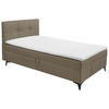 BOXBETT 120/200 cm,  in Braun,  {item.attr('349-543‘),[, ]}{item.attr('328-587‘),[ ]} - Braun, Basics, Holzwerkstoff/Textil (120/200cm) - Xora