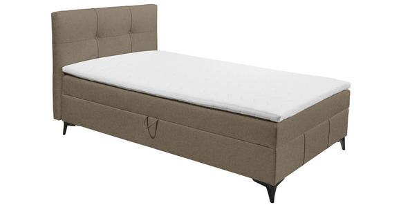 BOXBETT 120/200 cm  in Braun  - Braun, Basics, Holzwerkstoff/Textil (120/200cm) - Xora