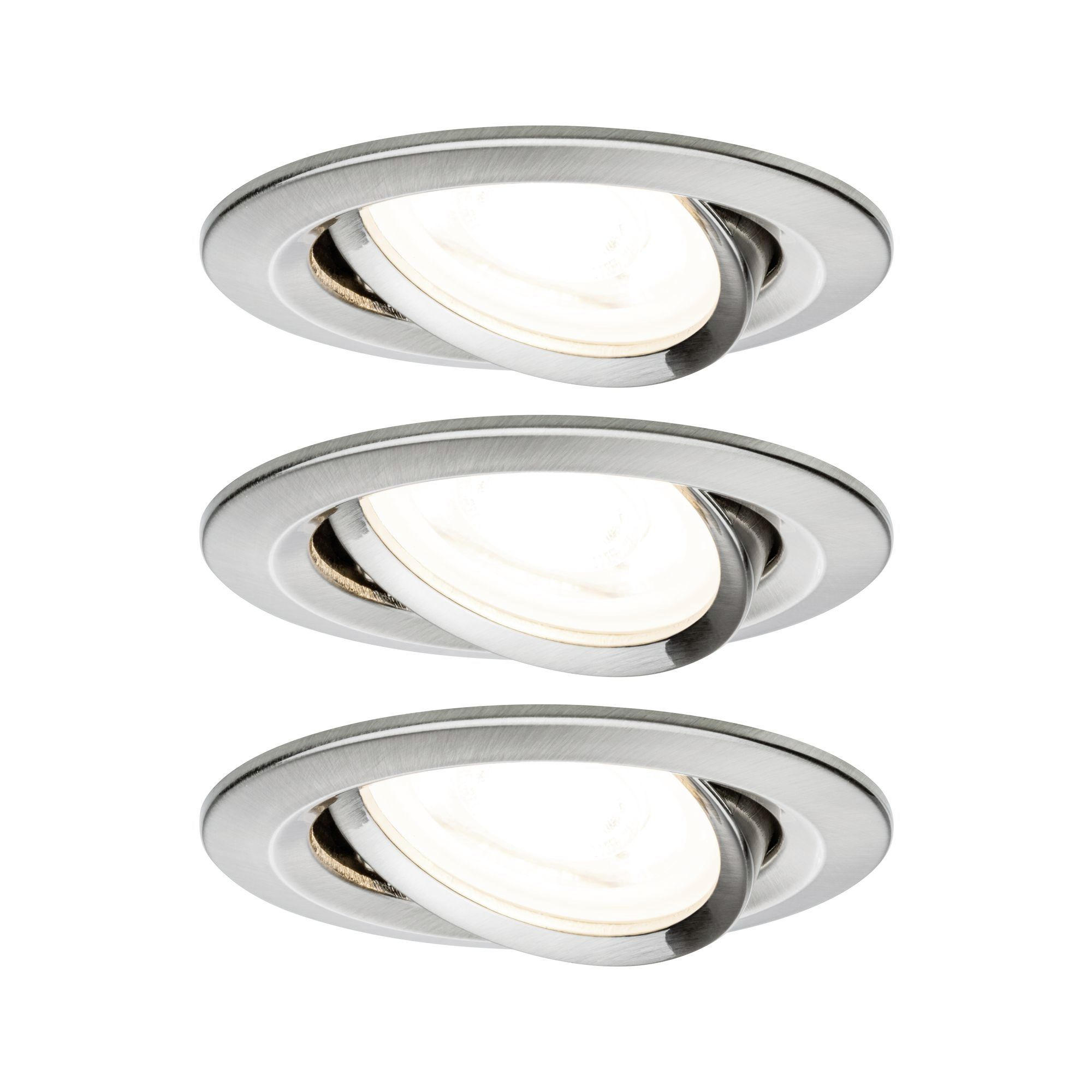DECKENLEUCHTE  - Alufarben, Basics, Metall (8,4cm) - Paulmann