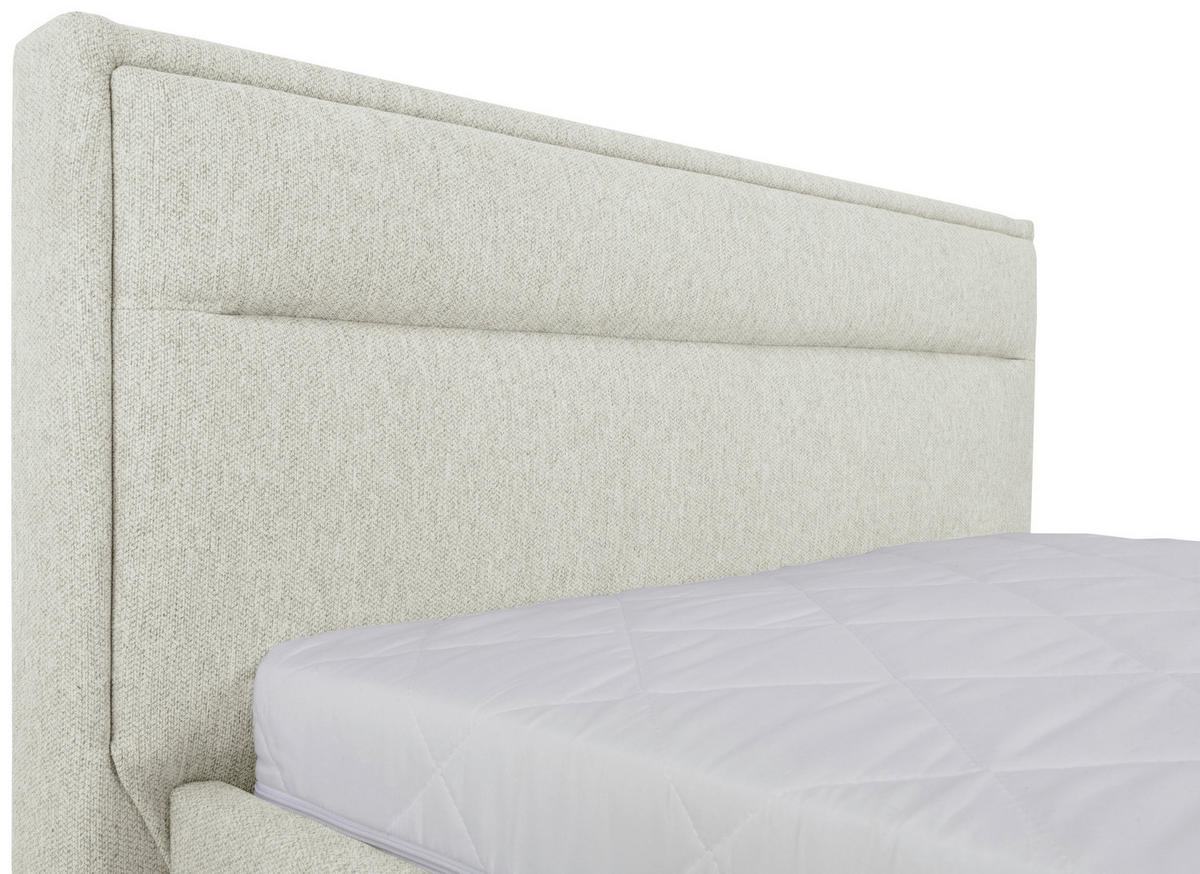 POLSTERBETT Lattenrost, Bettkasten Creme 90/200 cm  - Creme, MODERN, Holz/Kunststoff (90/200cm) - MID.YOU