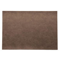 TISCHSET Vegan Leather Kunststoff Braun 46/33 cm  - Braun, Basics, Kunststoff (46/33cm) - ASA