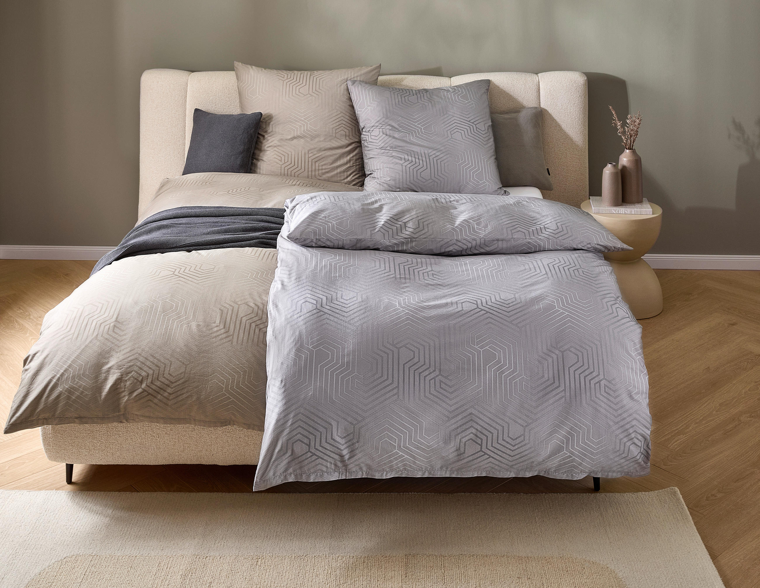 BETTWÄSCHE Atelier Makosatin 135/200 cm  - Design, Textil (135/200cm) - Estella
