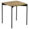 BEISTELLTISCH 43/43/49 cm Wildeiche furniert Schwarz, Eichefarben quadratisch  - Eichefarben/Schwarz, Design, Holz/Metall (43/43/49cm) - Venjakob